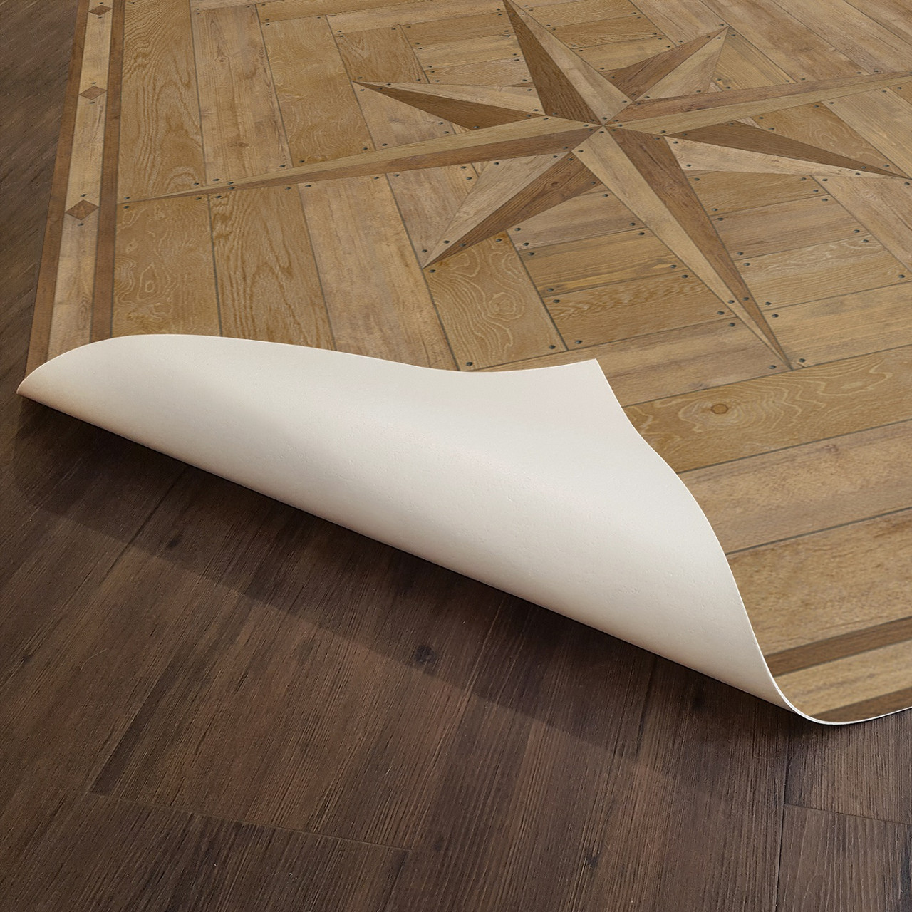 Williamsburg 18th Century Joinery Woodworking - vinyl floor cloth underside