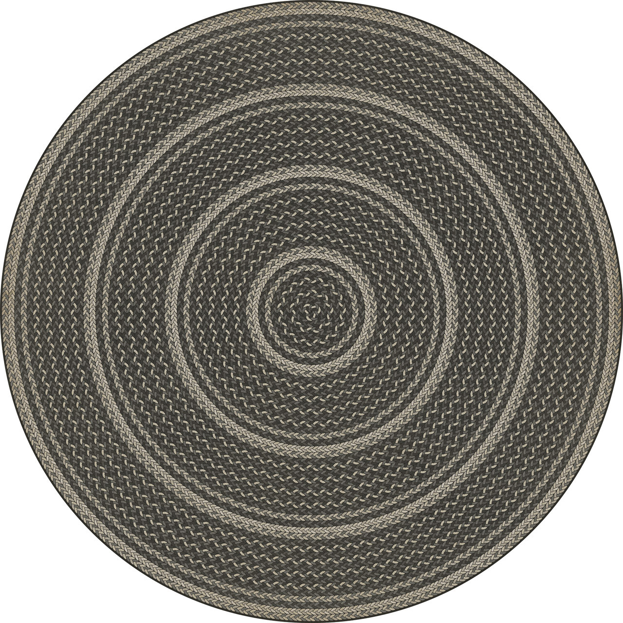 Classic Pattern 85 Such a Cozy Room round - vinyl floor cloth sizes 84" and 96"