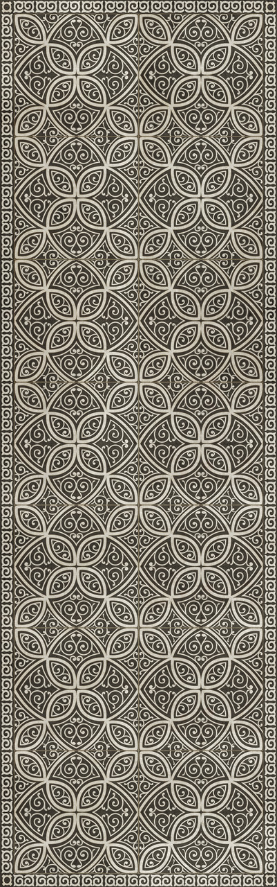 Pattern 25 Andreas - vinyl floor cloth sizes 26x83, 36x115