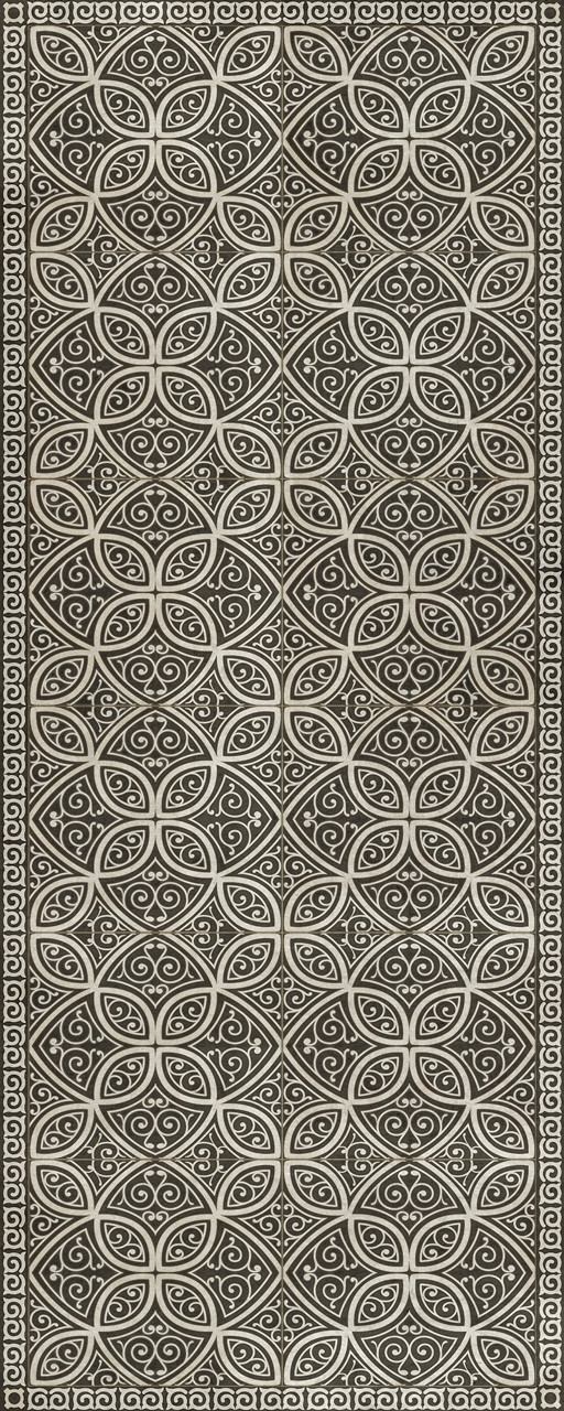 Pattern 25 Andreas - vinyl floor cloth sizes 30x75, 36x90