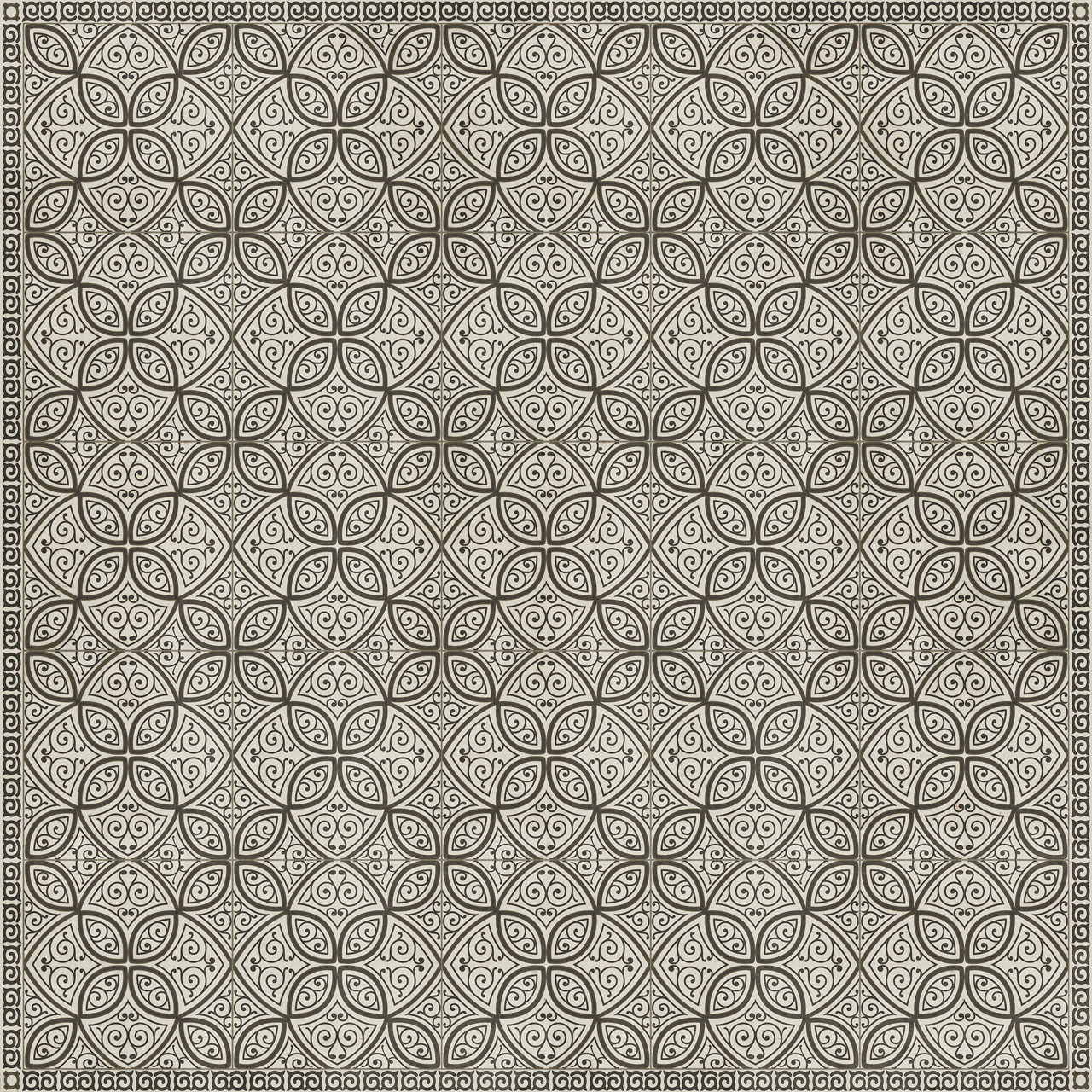 Pattern 25 Geta - vinyl floor cloth sizes 84x84, 96x96, 120x120