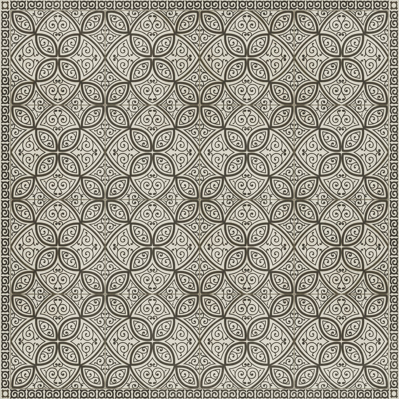 Pattern 25 Geta - vinyl floor cloth sizes 60x60, 72x72, 84x84