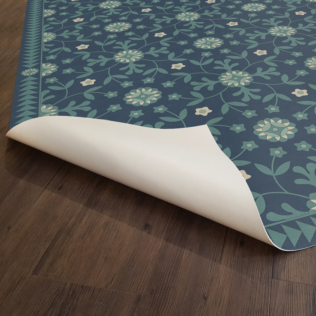 Whig Rose Going Beyond the Seas - vinyl floor cloth underside 