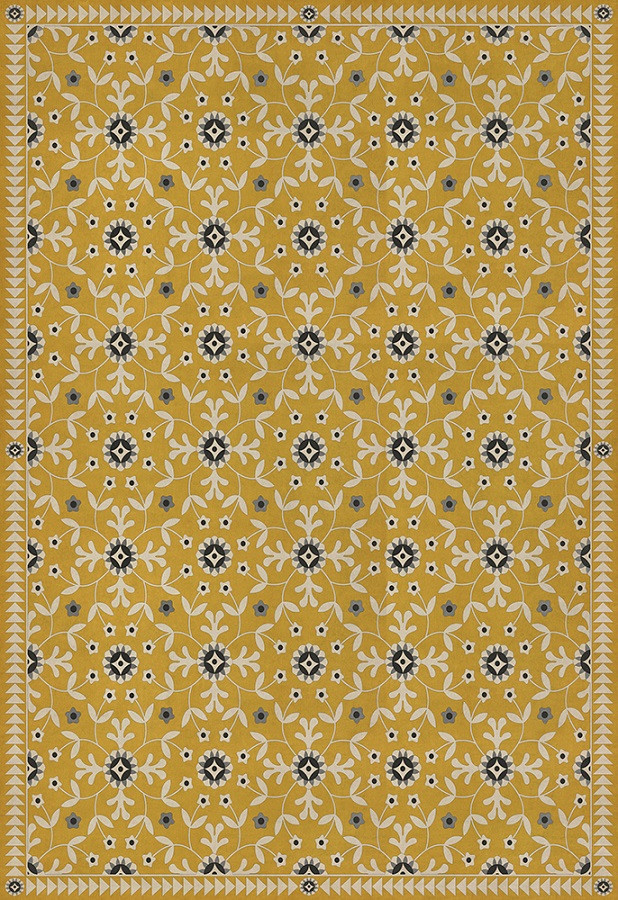Whig Rose The Miser and The Poet - vinyl floor cloth sizes 84x120, 96x140, 120x175