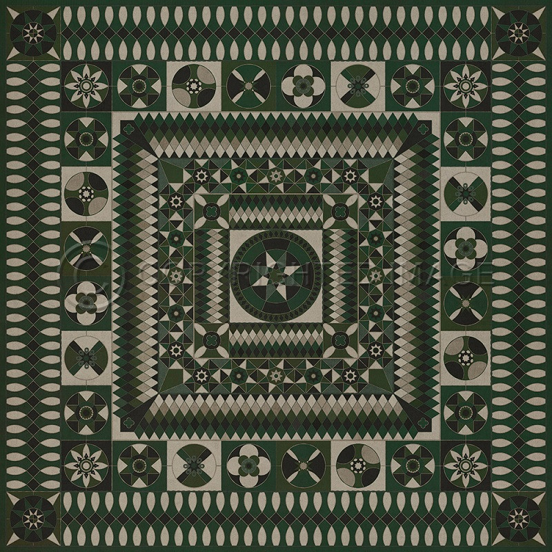 Soldiers Quilt Captain of My Soul - vinyl floor cloth, Image for all square sizes