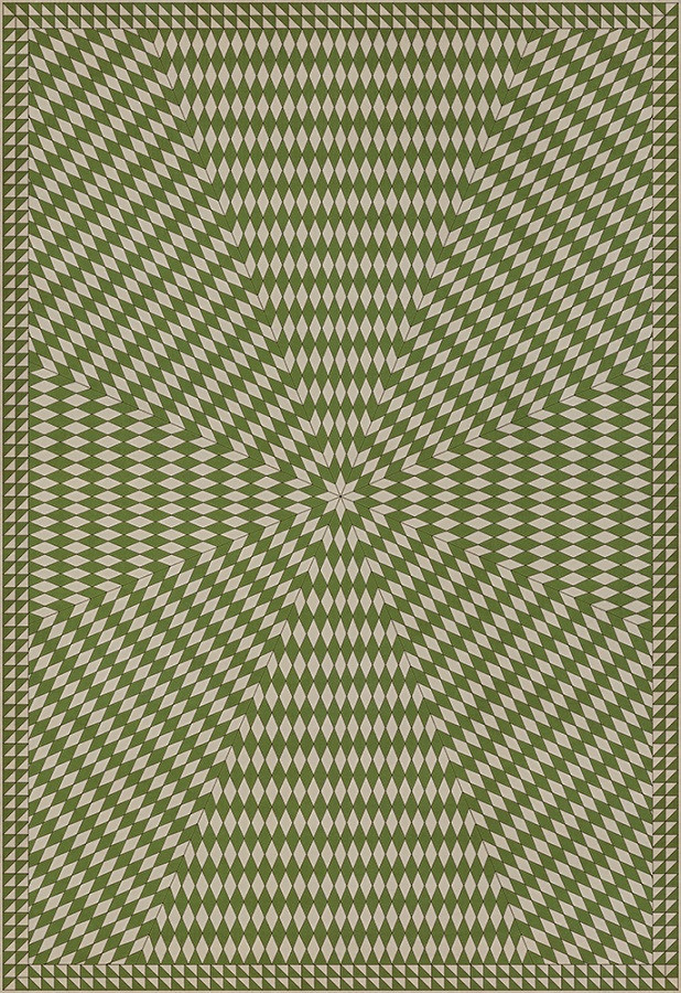 Sunburst Over the Prairies - vinyl floor cloth sizes 96x140, 120x175