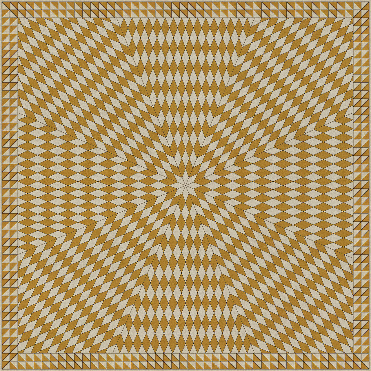 Sunburst The Sun has Risen - vinyl floor cloth 84x84