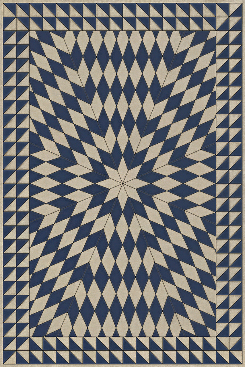 Sunburst: Wide Across the Lakes - vinyl floor cloth