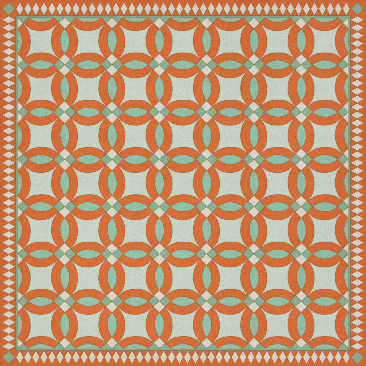 Wedding Ring Dorothea - vinyl floor cloth 84x84