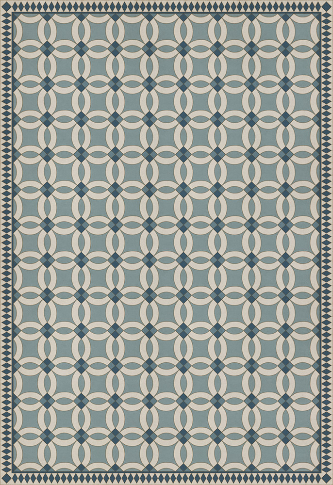 Wedding Ring Evangeline - vinyl floor cloth sizes 96x140, 120x175