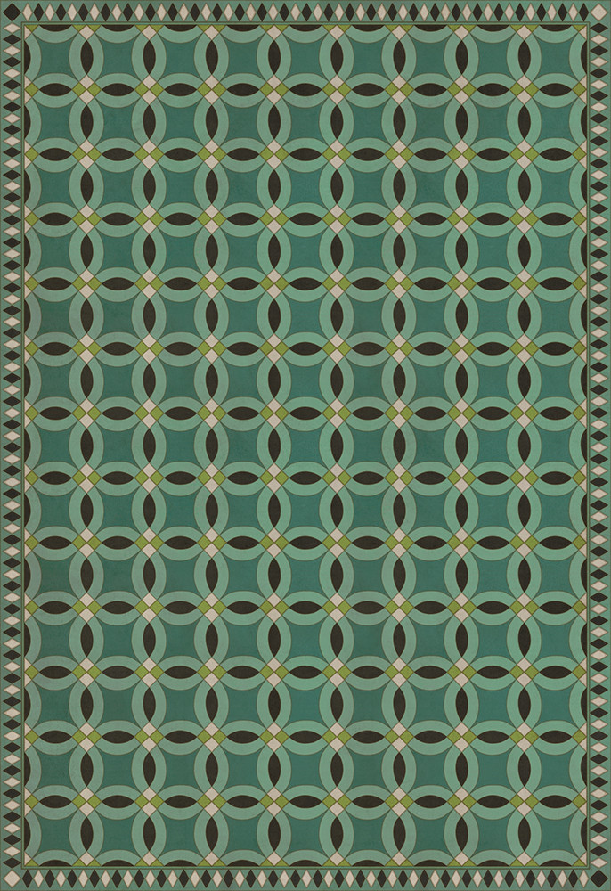 Wedding Ring Felicity - vinyl floor cloth sizes 96x140, 120x175