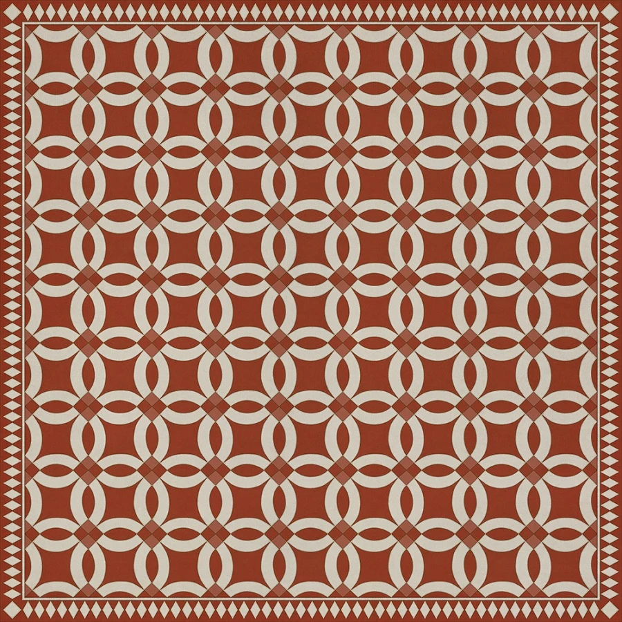 Wedding Ring Hester - vinyl floor cloth sizes 96x96, 120x120