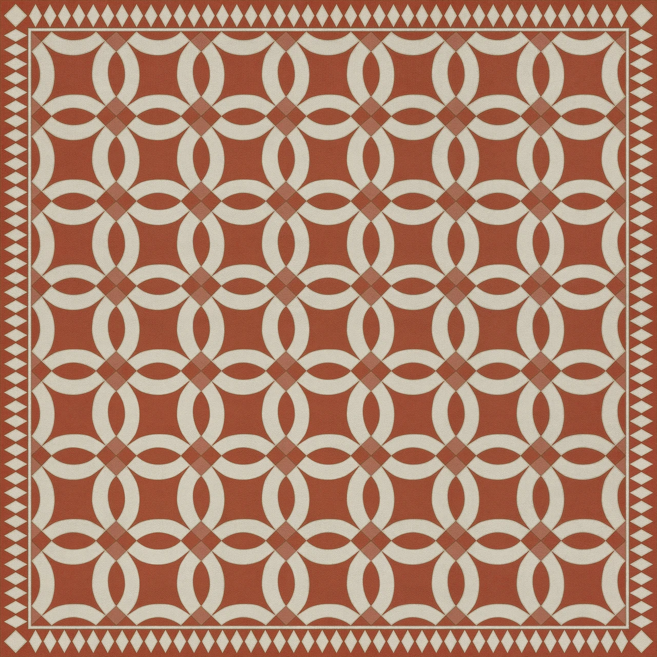 Wedding Ring Hester - vinyl floor cloth 84x84