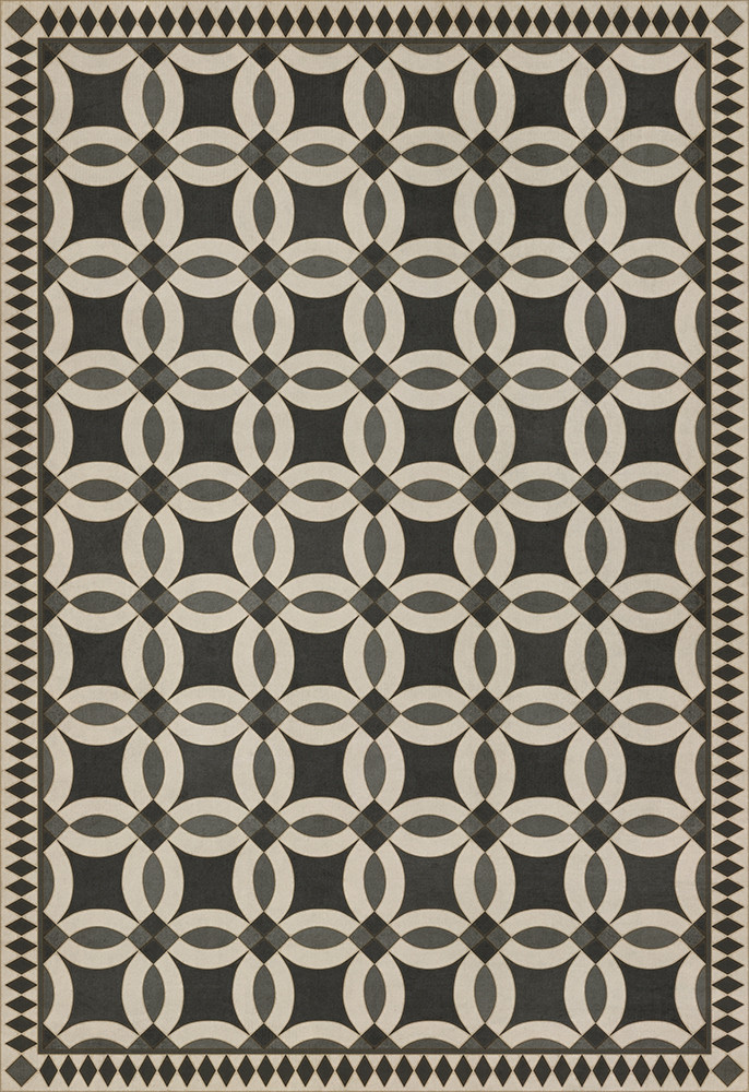 Wedding Ring Imogen - vinyl floor cloth sizes 52x76, 70x102