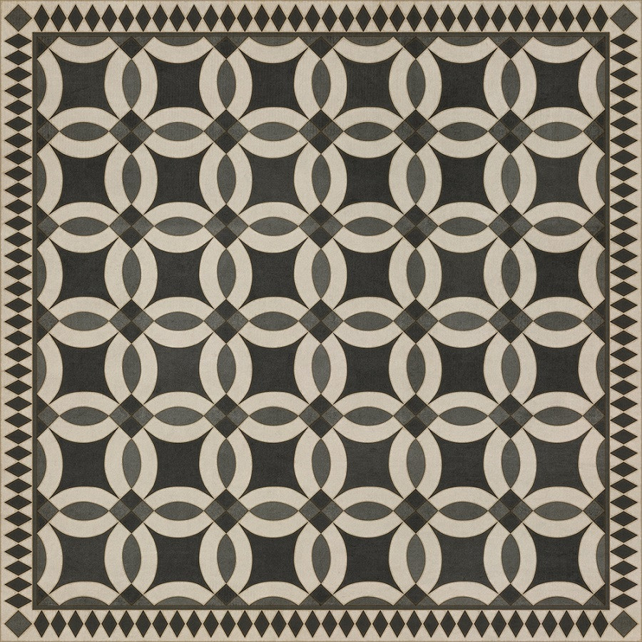 Wedding Ring Imogen - vinyl floor cloth sizes 60x60, 72x72