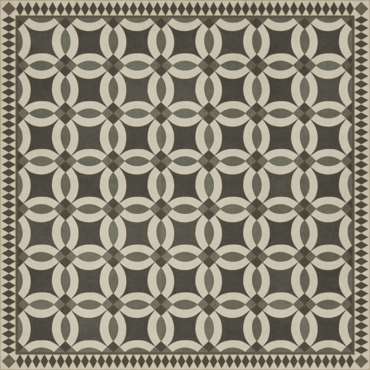 Wedding Ring Imogen - vinyl floor cloth 84x84