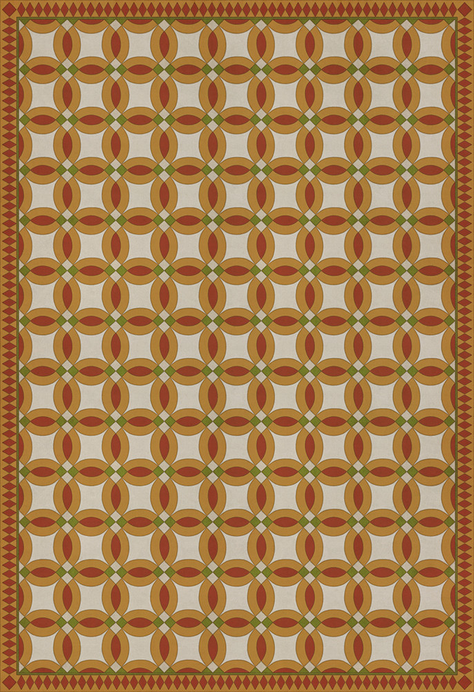 Wedding Ring Leonora - vinyl floor cloth sizes 96x140, 120x175