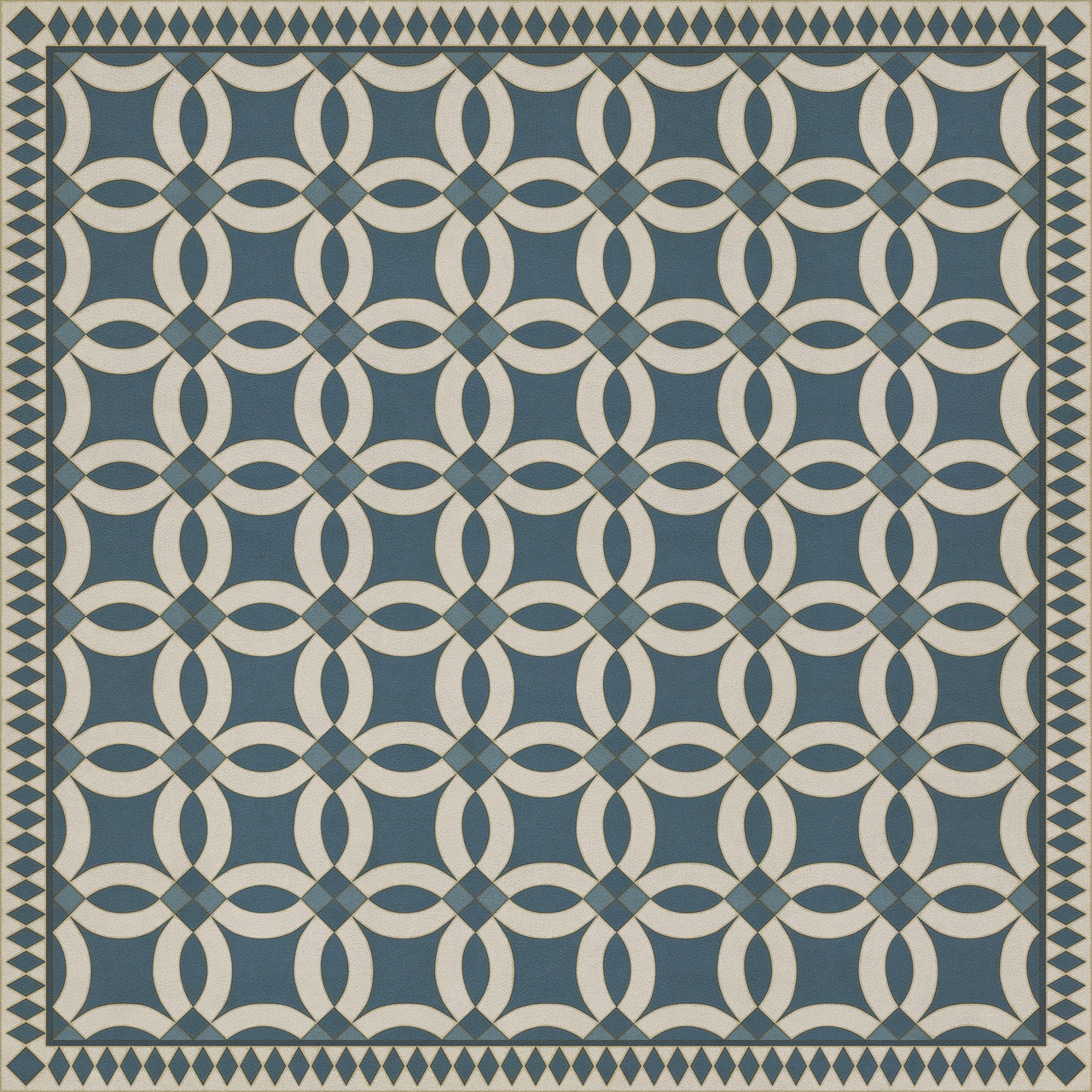 Wedding Ring Philippa - vinyl floor cloth 84x84