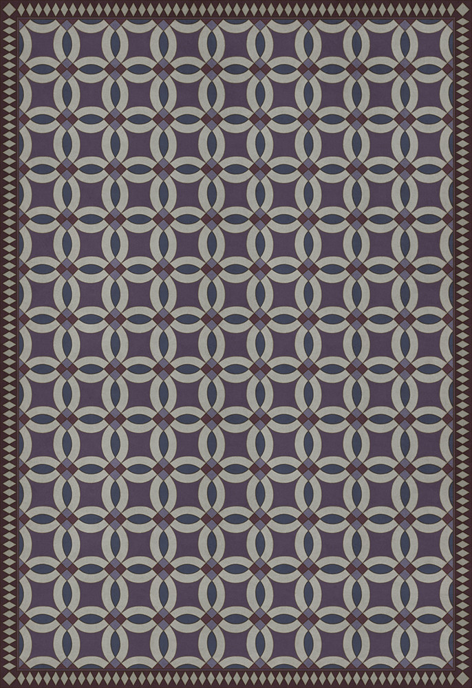 Wedding Ring Tallulah - vinyl floor cloth sizes 96x140, 120x175