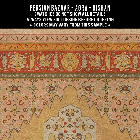 Agra Bishan - vinyl floor cloth swatch sample