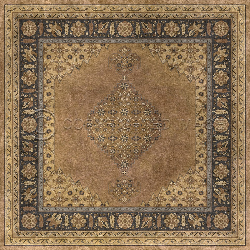 Agra Jahan - vinyl floor cloth, image for all square sizes