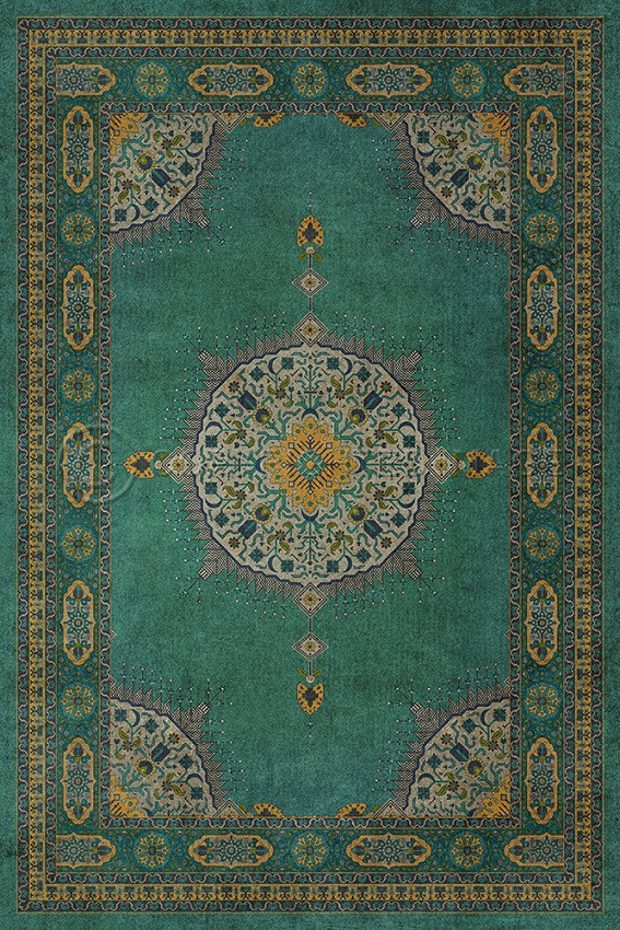 Tabriz Avesta - vinyl floor cloth sizes 20x30, 24x36, 30x44, 38x56