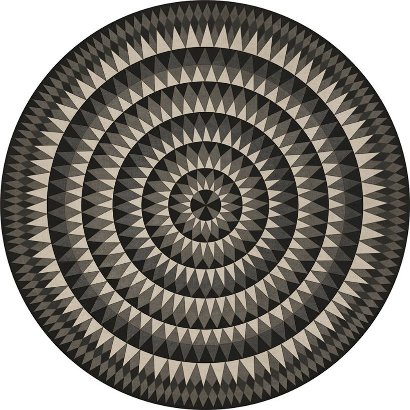 Bulls Eye Undeviating Aim - vinyl floor cloth, all round sizes  