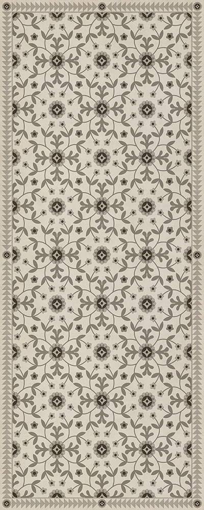 Whig Rose Meditations Divine and Moral - vinyl floor cloth sizes 30x75, 36x90