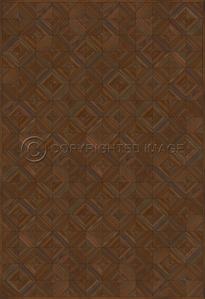 School of Thought A Quick Study - vinyl floor cloth sizes 96x140, 120x175