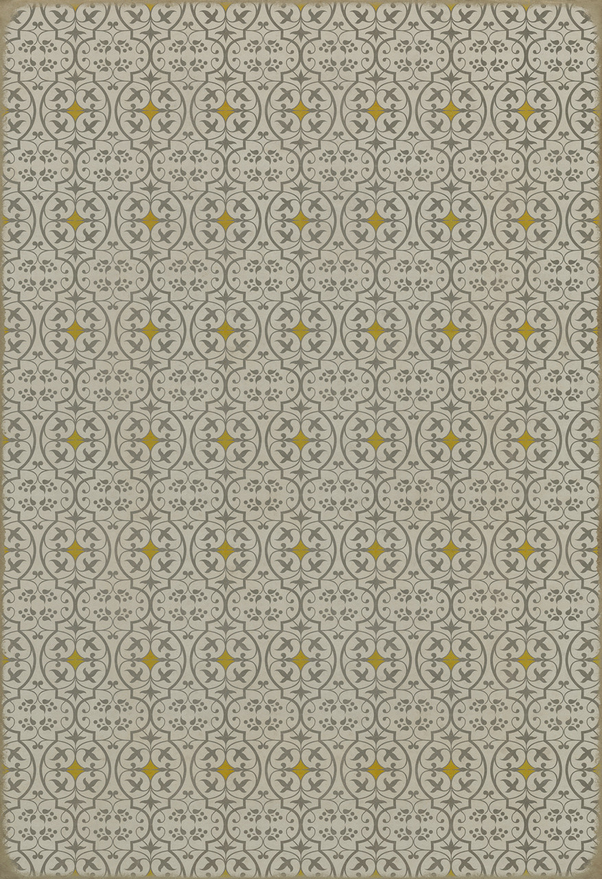 Pattern 51 The Fair and Debonair - vinyl floor cloth sizes 96x140, 120x175