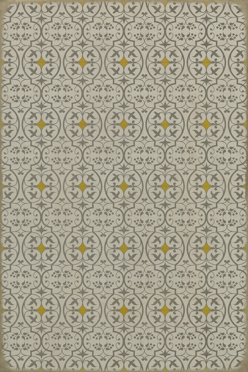 Pattern 51 The Fair and Debonair - vinyl floor cloth sizes 20x30, 24x36, 30x44, 38x56, 52x76, 70x102
