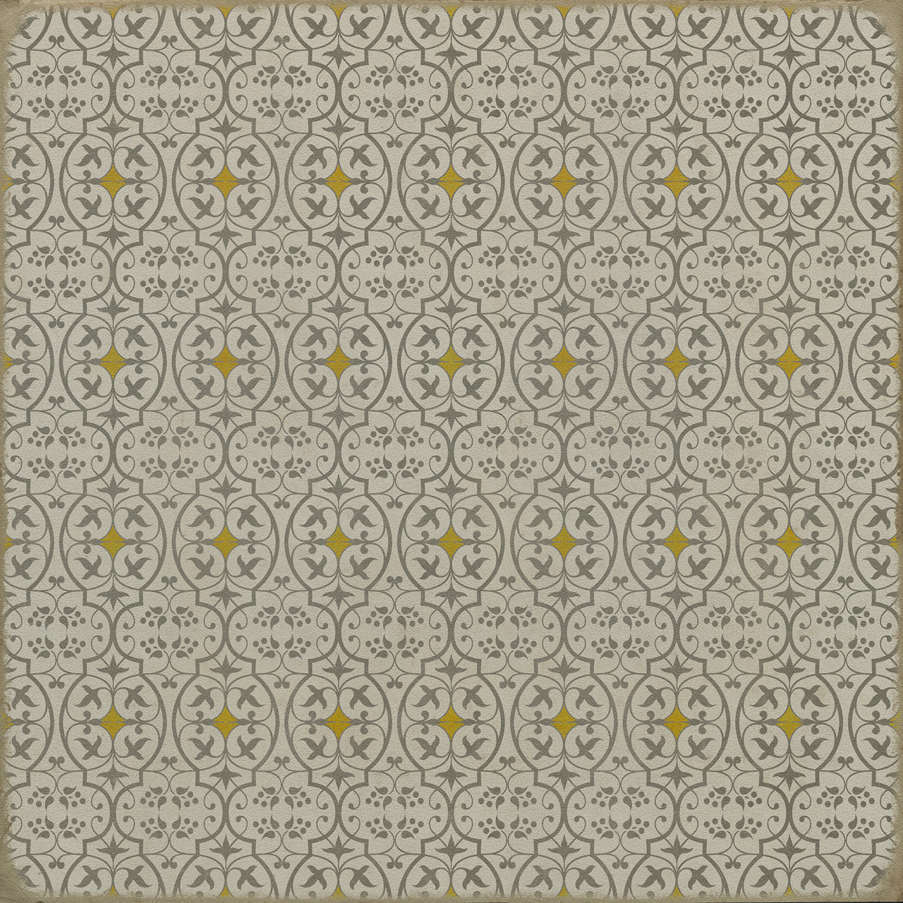 Pattern 51 The Fair and Debonair - vinyl floor cloth sizes 36x36, 48x48
