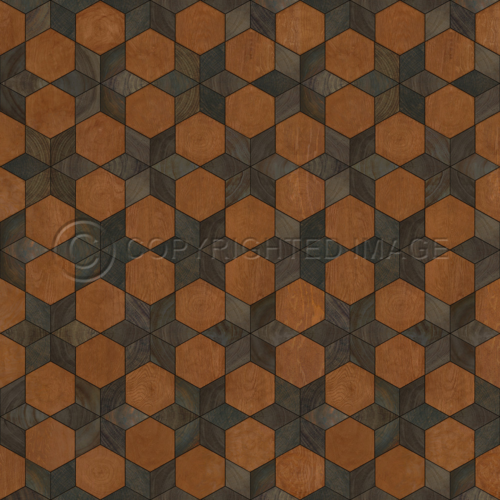 Illuminated Star Chamber - vinyl floor cloth sizes 36x36, 48x48