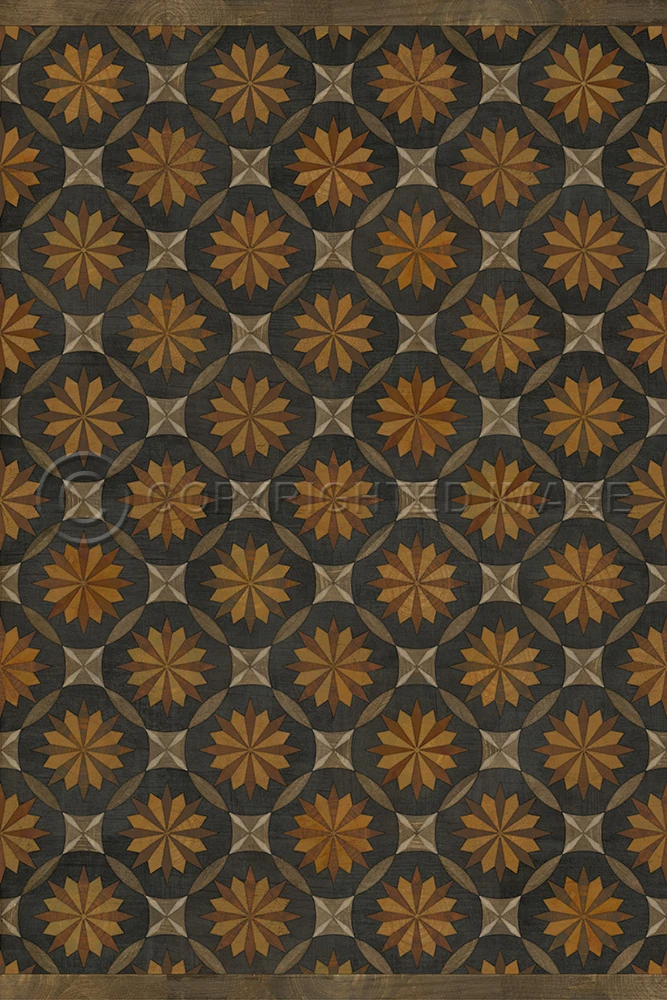 Roycrofter As it Seems to Me vinyl floor cloth sizes 20x30, 24x36, 30x44, 38x56
