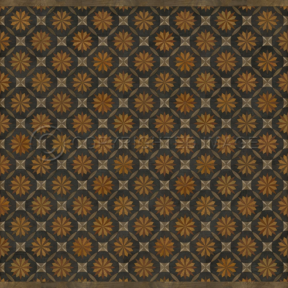 Roycrofter As it Seems to Me vinyl floor cloth sizes 96x96, 120x120