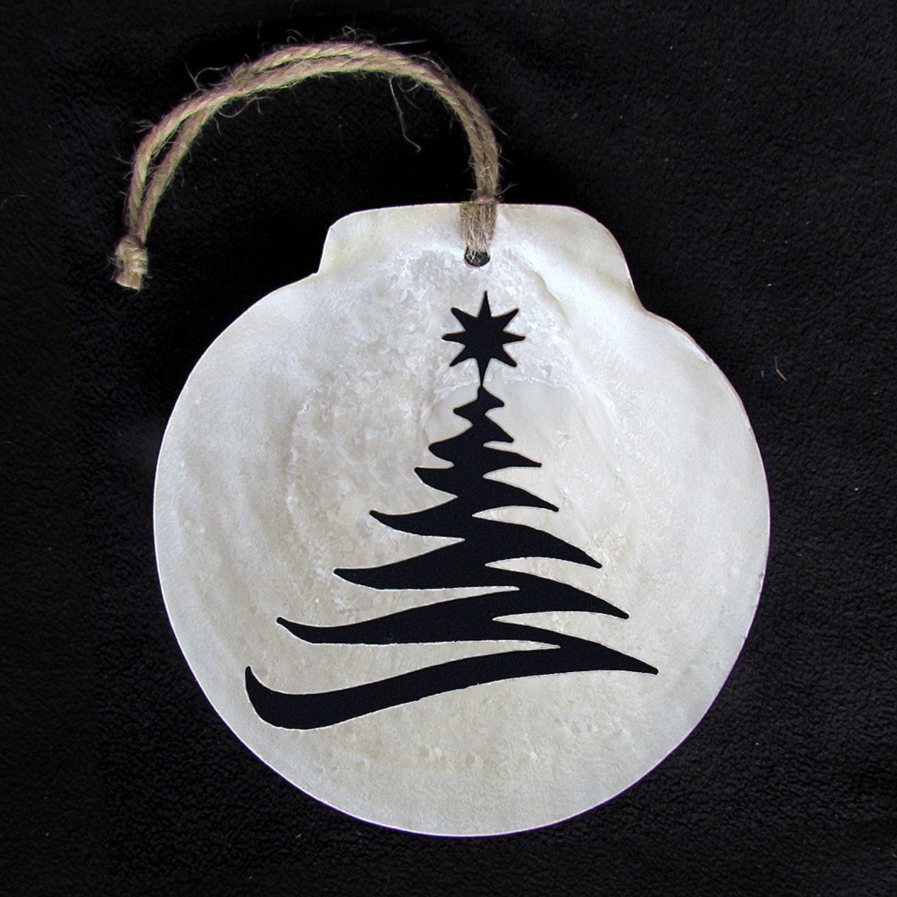 Scallop Shell Ornament - Christmas Tree