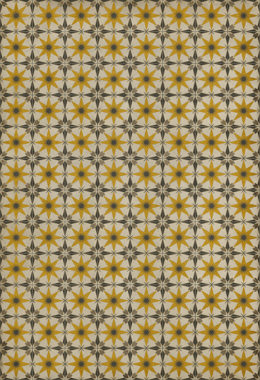 Pattern 72 Raconteur - vinyl floor cloth sizes 96x140, 120x175