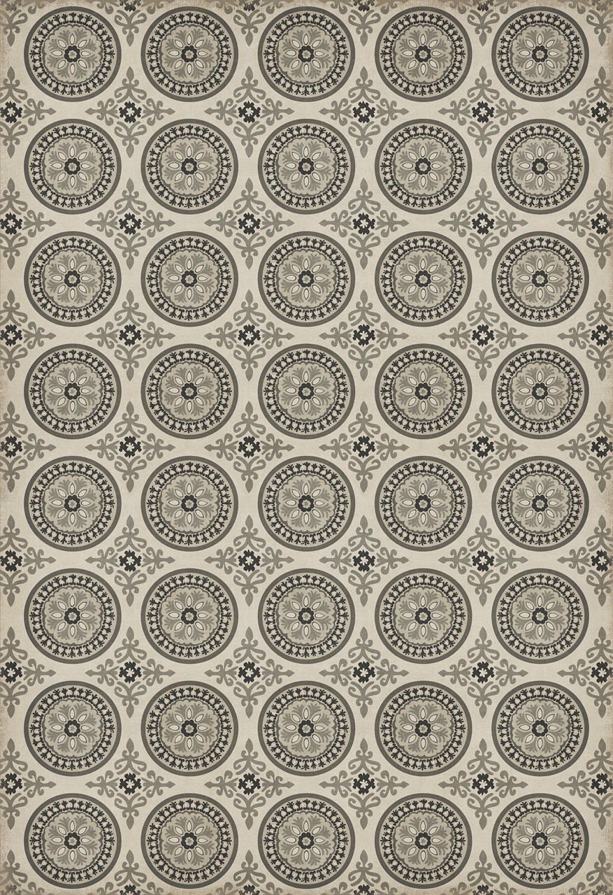 Pattern 43 Peace - vinyl floor cloth sizes 96x140, 120x175