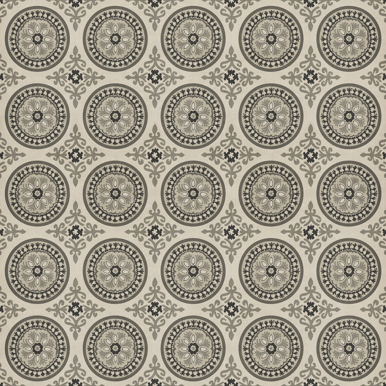 Pattern 43 Peace - vinyl floor cloth sizes 84x84, 96x96, 120x120