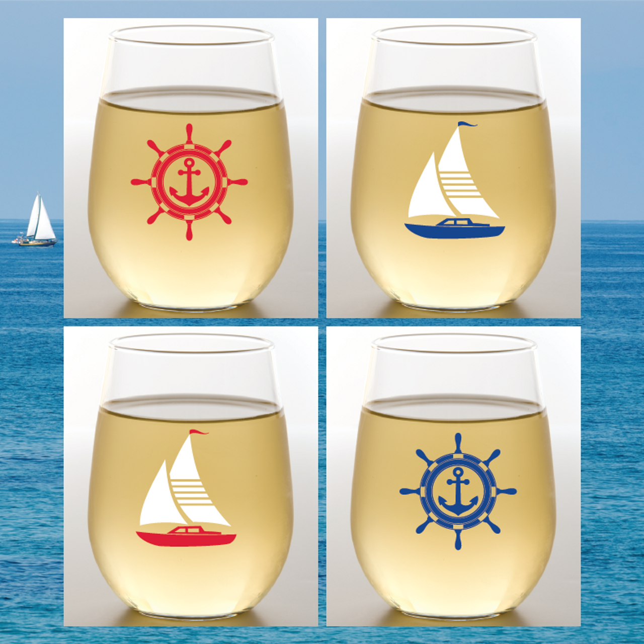 set sail wine glasses