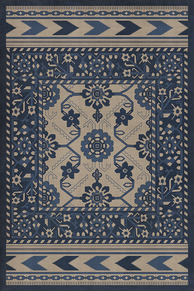 Balouch Ganjul - vinyl floor cloth sizes 20x30, 24x36