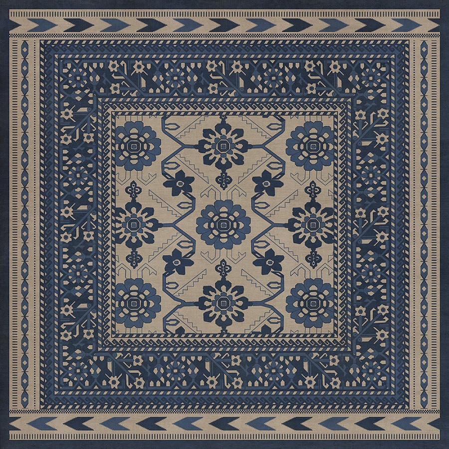 Balouch Ganjul - vinyl floor cloth 36x36