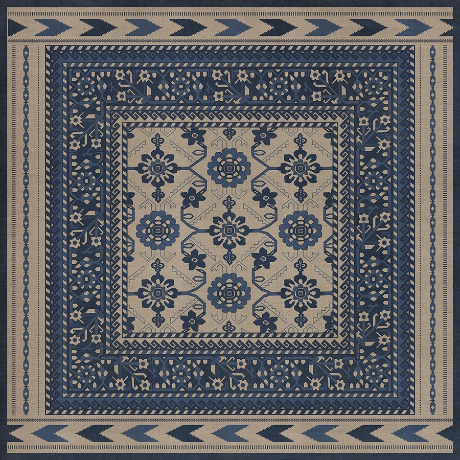 Balouch Ganjul - vinyl floor cloth 48x48