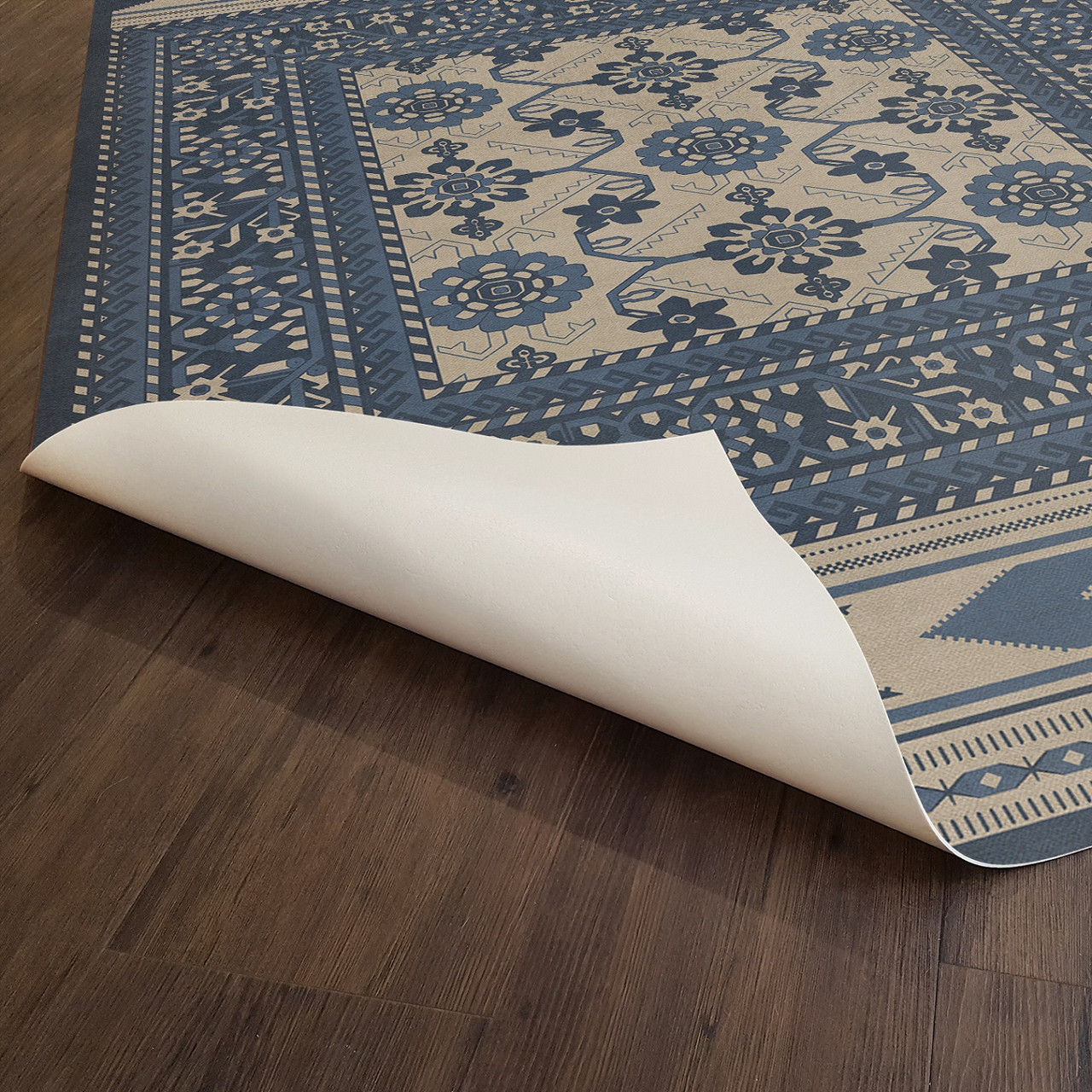 Balouch Ganjul - vinyl floor cloth underside 