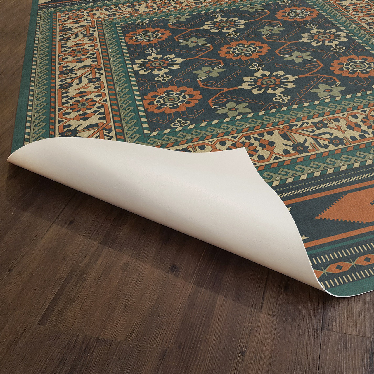 Balouch Sambay - vinyl floor cloth underside 