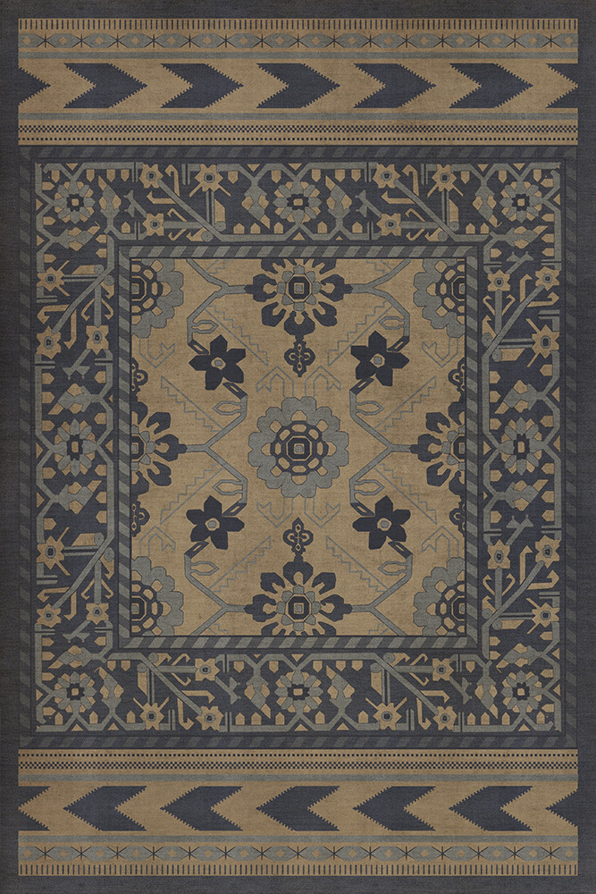 Balouch Nodakk - vinyl floor cloth sizes 20x30, 24x36
