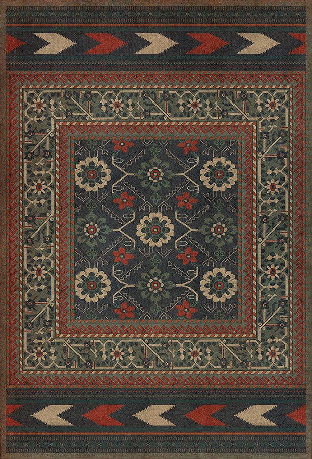Balouch Pahwal - vinyl floor cloth sizes 30x44, 38x56