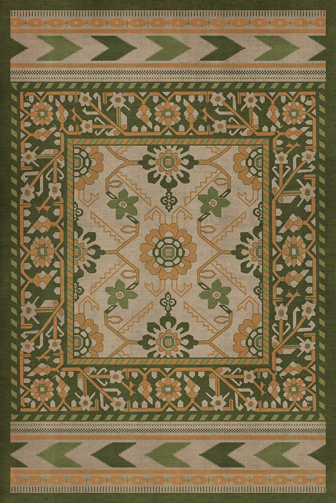 Balouch Zargul - vinyl floor cloth sizes 20x30, 24x36