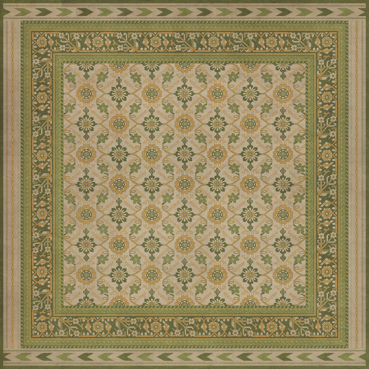 Balouch Zargul - vinyl floor cloth 84x84
