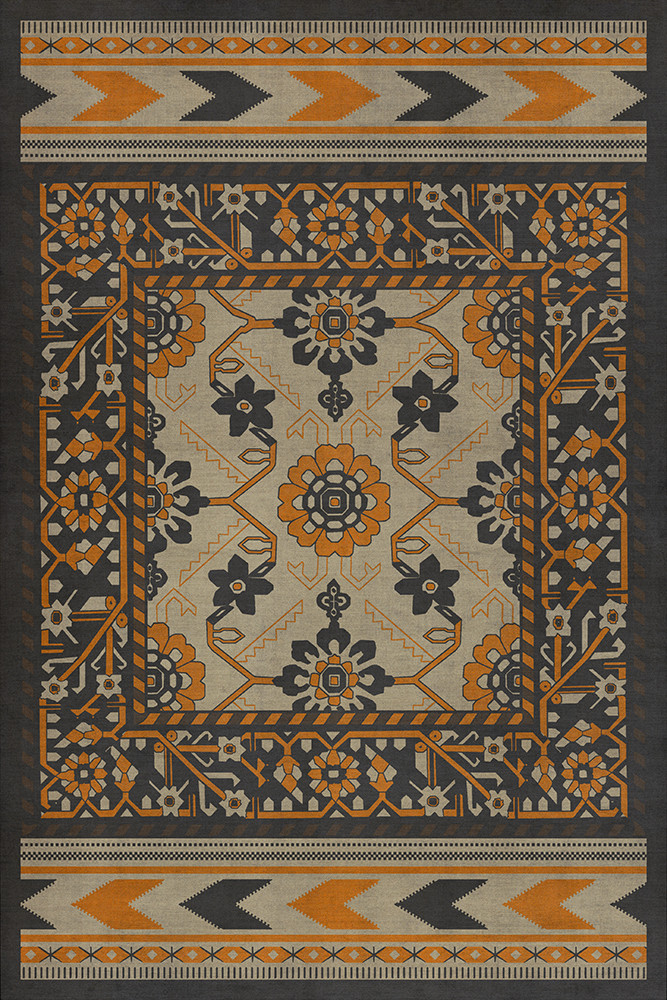 Balouch Zargul - vinyl floor cloth 20x30, 24x36